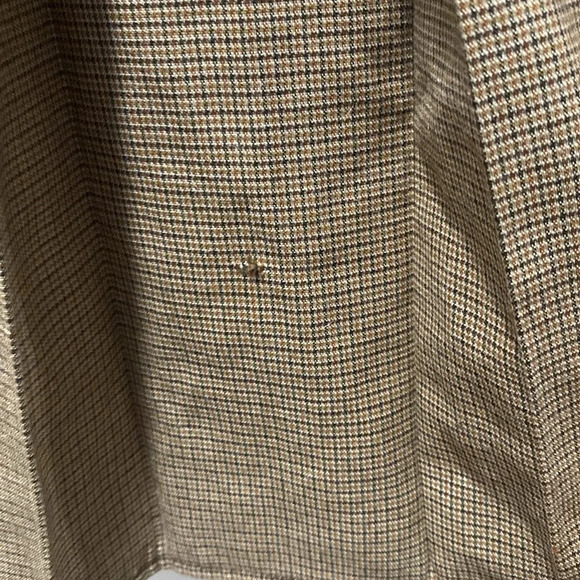 Studio M New Brown Wool Blend 3/4 Sleeves Collarless Blazer Jacket Size 16 - Picture 12 of 12